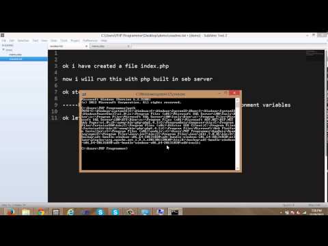 php built in web server