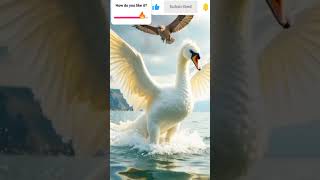 “Epic Rescue: Cat, Eagle, and the Dragon-Swan Showdown”#FantasyAnimals #EpicRescue #AIAnimation