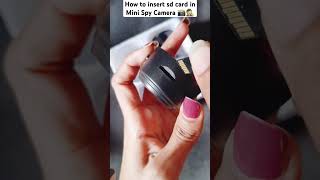 How to insert sd card in mini spy camera 📸🕵️😎 #shorts #trending #viralvideo #spycamera #technology