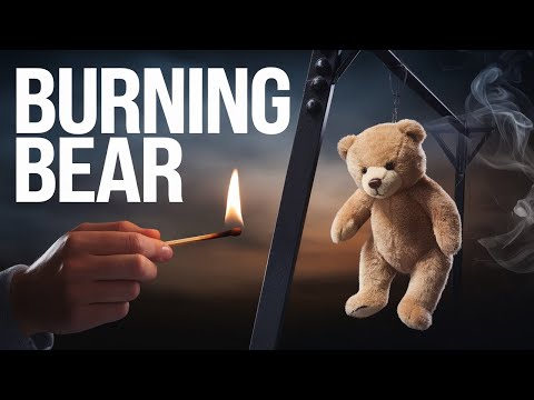 Burning a Brown Teddy Bear 🔥