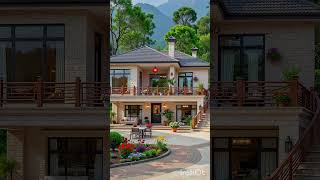 Dream Family House with Perfect Garden & Mountain #dreamhome #smallhouse #housedesign
