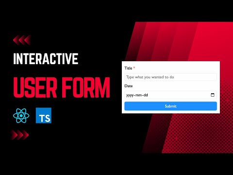Interactive Form with React JS