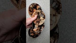 My first attempt at alcohol ink resin coasters. Creation video on my YouTube channel