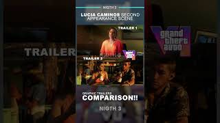 GTA 6 TRAILERS COMPARISON!! GTA 6 Lucia Caminos Second Appearance Scene#gta6 #gta #shorts