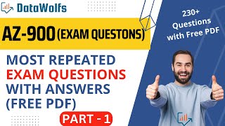 AZ-900 Real Exam Questions & Dumps - FREE PDF with Answers! | Part -1 | 200+ Exam Questions 2023
