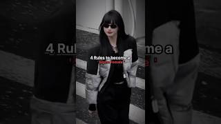 4 powerful rules to become SIGMA FEMALE 🖤#aesthetic#trending#sigma#sigmarule#fypシ゚viral