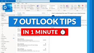7 Microsoft Outlook Tips and Tricks in 1 minute ⏱