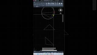 Draw a circle using two endpoints of the diameter in AutoCAD #autocad #autocadforbeginners