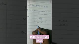 NDA maths paper ll 2018#nda#nda2022#shorts#short
