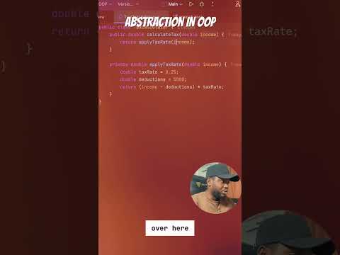 ABSTRACTION in Object Oriented Programming OOP #java #programming