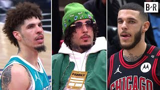 LaMelo Ball & Lonzo Ball Face Off for First Time Since 2021 w/ LiAngelo in the Building