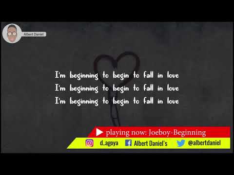 Joeboy- beginning Official Lyrics