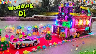 Mini dj Truck wedding at-New home dj toy making dj gadi kese banaye dj box and light dj making SR