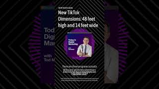TikTok — coming to a HUGE screen! #tiktokads #tiktokmarketing #billboardads #mediabuying #digitalmar
