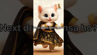 Cute Cat🐾 Dancing in Traditional Dress 🐱✨ | Viral Cat Short!#shorts