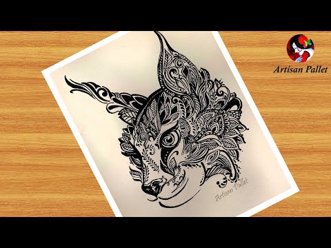 How to Draw a Mandala Animal Art for Beginner | Easy Animal Doodle Art Step by Step | #13