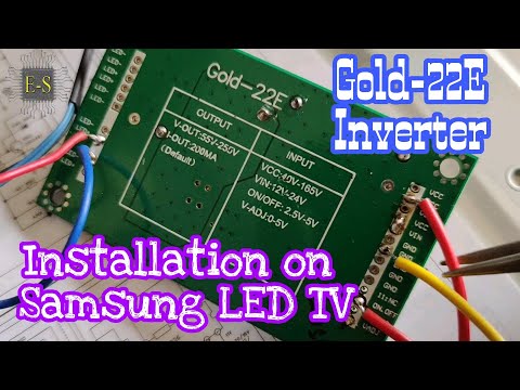 Gold 22E Inverter Installation on Samsung 32'' LED TV