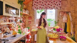 The Art of Finding Joy in Simple Things. Slow Living in the Countryside | Harvesting Herbs & Sewing
