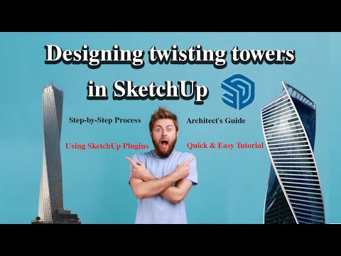 How to Design Twisting Towers in SketchUp with Plugins#sketchup #architecture@ArchJamshid