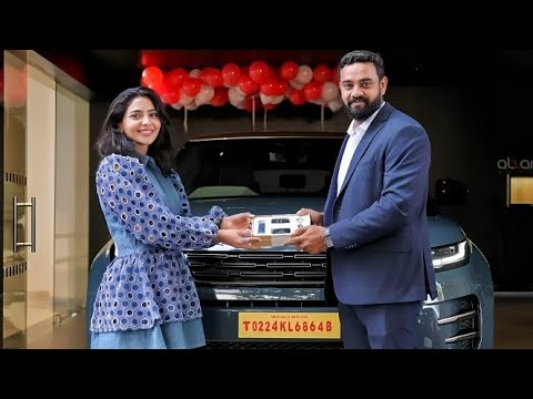 Aishwarya Lakshmi Taking delivery of RANGE ROVER Evoque dynamic SE | LAND ROVER | WHEELSHUB