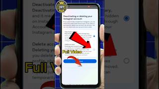 instagram account delete kaise kare permanently | how to delete instagram account #shots #instagram