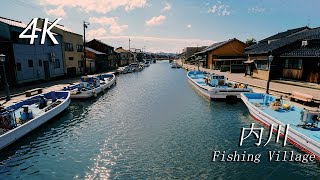 【4K2160P Relax Music】A small fishing village in Japan in the summer makes me feel nostalgic.