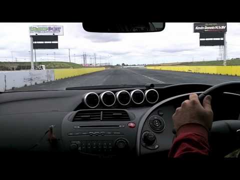 Chasing some V8s around Calder race way - Rotrex FN2 (435WHP)