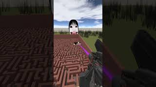 Destroying Yoshie Kimura in Big Maze Nextbot Gmod