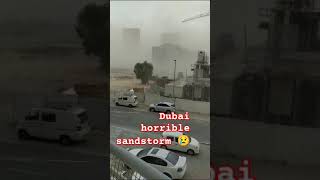 strong sandstorm hit again in Dubai #sandstorms #Dubai