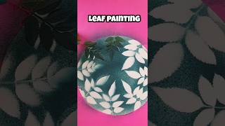 Leaf painting ideas #shorts ##painting #diy