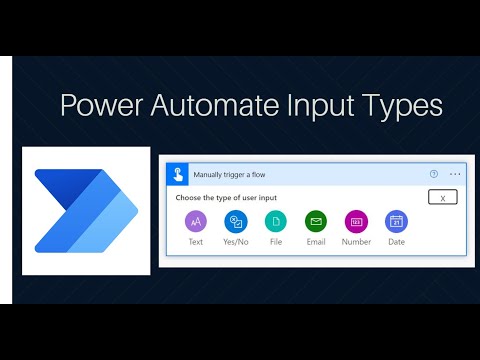 Power Automate Input Type #powerautomate #powerapps #sharepointonline