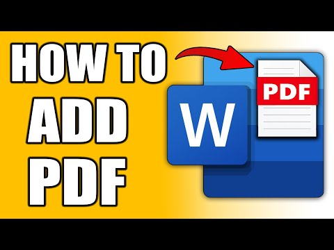How To Add PDF File in Word (Full Guide)