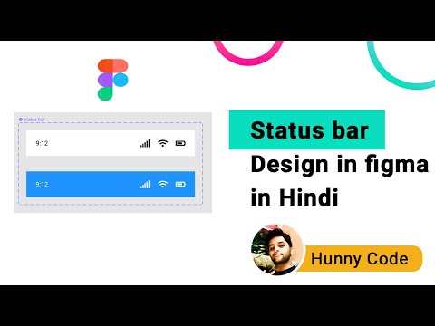 Status bar design in figma in hindi with Interactive Component
