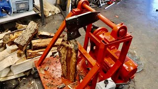 HOMEMADE POWER FIREWOOD SPLITTER