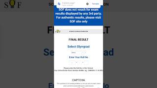 NSO | National Science Olympiad  | Final Result | SOF | #results #nso #sofnso