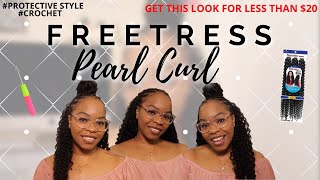 Super Cute and Affordable Crochet Braids DIY| Freetress Pearl Curl | IT’S GIVING!