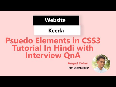 What is Psuedo Elements in CSS3 Tutorial in Hindi