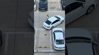 Super simple tutorial on reversing into a parking space #skills #automobile #mechancial #carpart