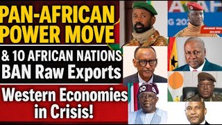 PAN-AFRICAN POWER MOVE: AES & 10 AFRICAN NATIONS BAN Raw Exports - Western Economies in Crisis!