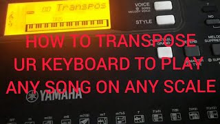 How to ON transpose in keyboard | yamaha PSRe363 | Make ur keyboard sounds better | #shorts #piano