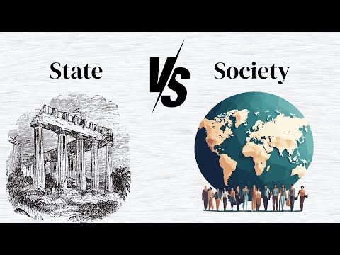 Difference between State and Society - Political Science
