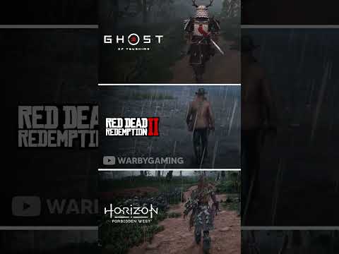 Ghost of Tsushima vs RDR2 vs Horizon Forbidden West | Rain Physics