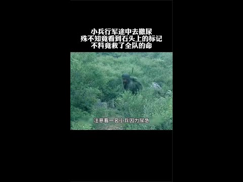 《锁定美军特使》小兵行军途中去撒尿看到石头上标记救了全队的命#剧荒推荐#观影报告