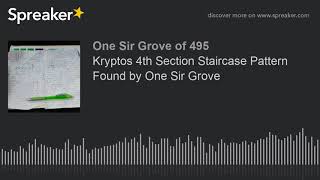 Kryptos 4th Section Staircase Pattern Found by One Sir Grove