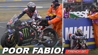 PENALTY!!! Fabio Quartararo vs Marshals after Crash in Le Mans MotoGP FrenchGP Race #quartararo #gp