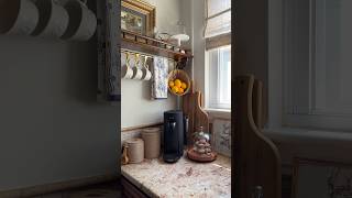Coffee Bar Station set up in our Kitchen ☕️ #kitchendecor #cottagekitchen #thrifteddecor #homestyle