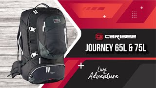 Caribee Journey 65L and 75L Travel Backpacks | Product Tour #travelpack #onebagtravel #backpacking