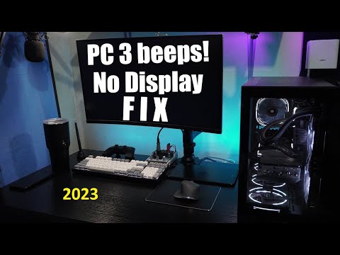 How To Fix No Display On Monitor and Continuously Beep Sound From Computer or Laptop 2023