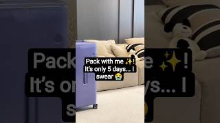 pack with me for 5 days… 😅🤣! #packwithme #travelbox #traveltips #asmr #traveladvice #travel #packing