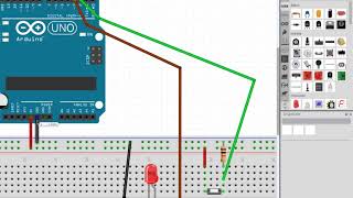 Entradas Salidas digitales con pulsador y LED